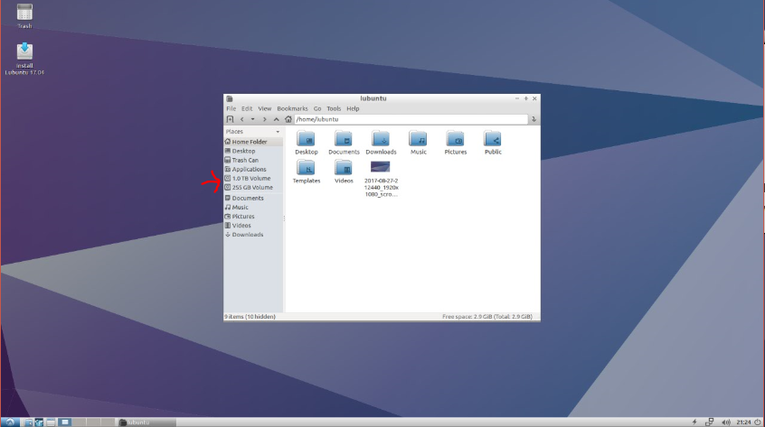 Lubuntu File Explorer