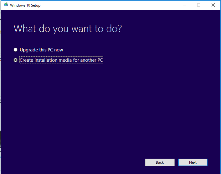 Create Installation Media for Another PC